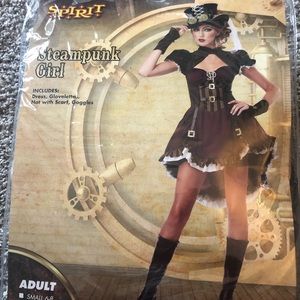 Steampunk girl Halloween costume, Size12-14.